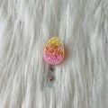 Colorful Floral Egg Badge Reel