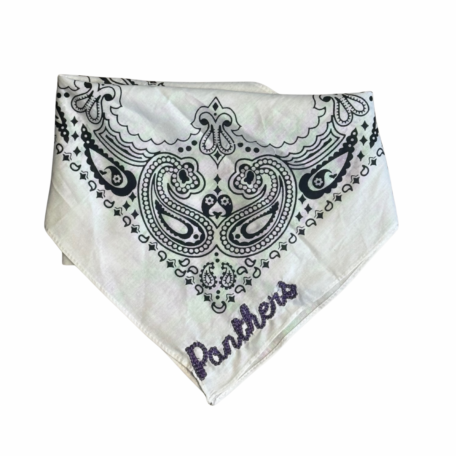 White Panthers chainstitch bandana