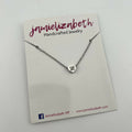 Silver Heart Necklace - "N" for Navarro