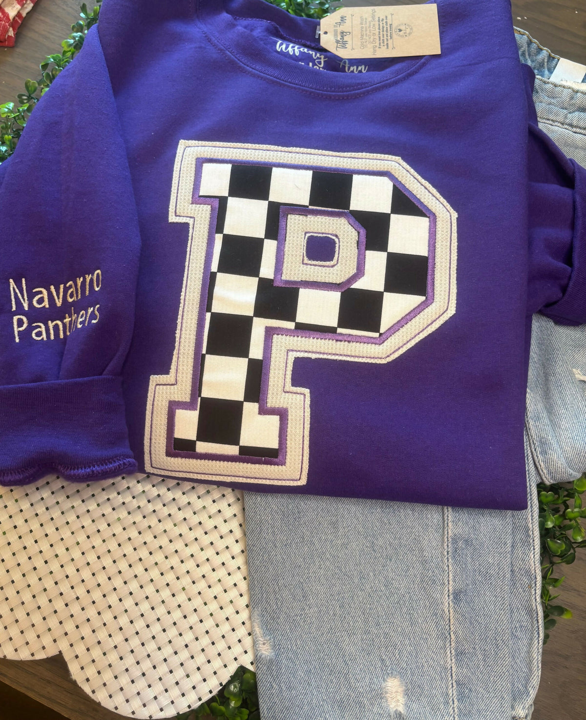 Checkered Panther sweatshirt
