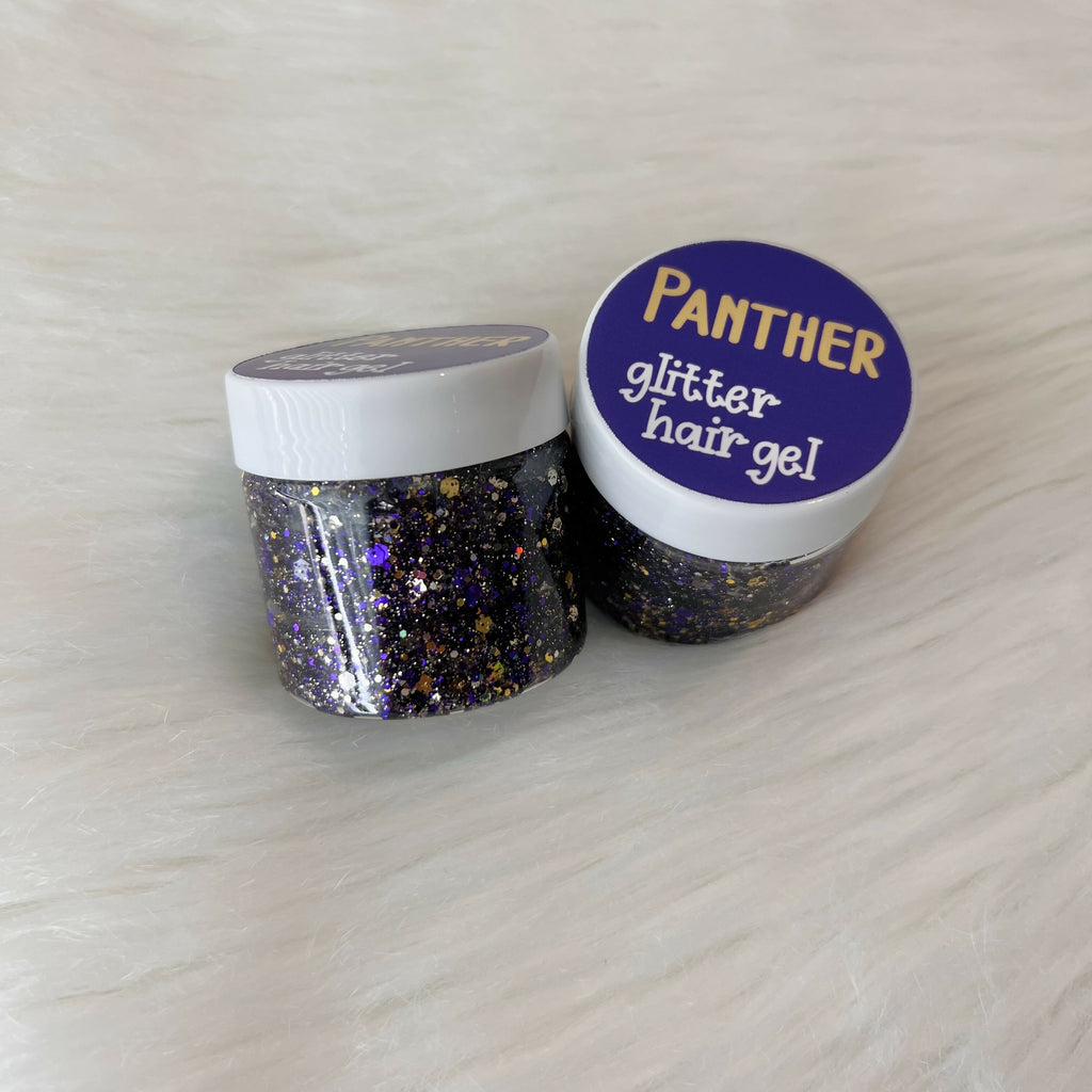 Large Panther Glitter Hair Gel