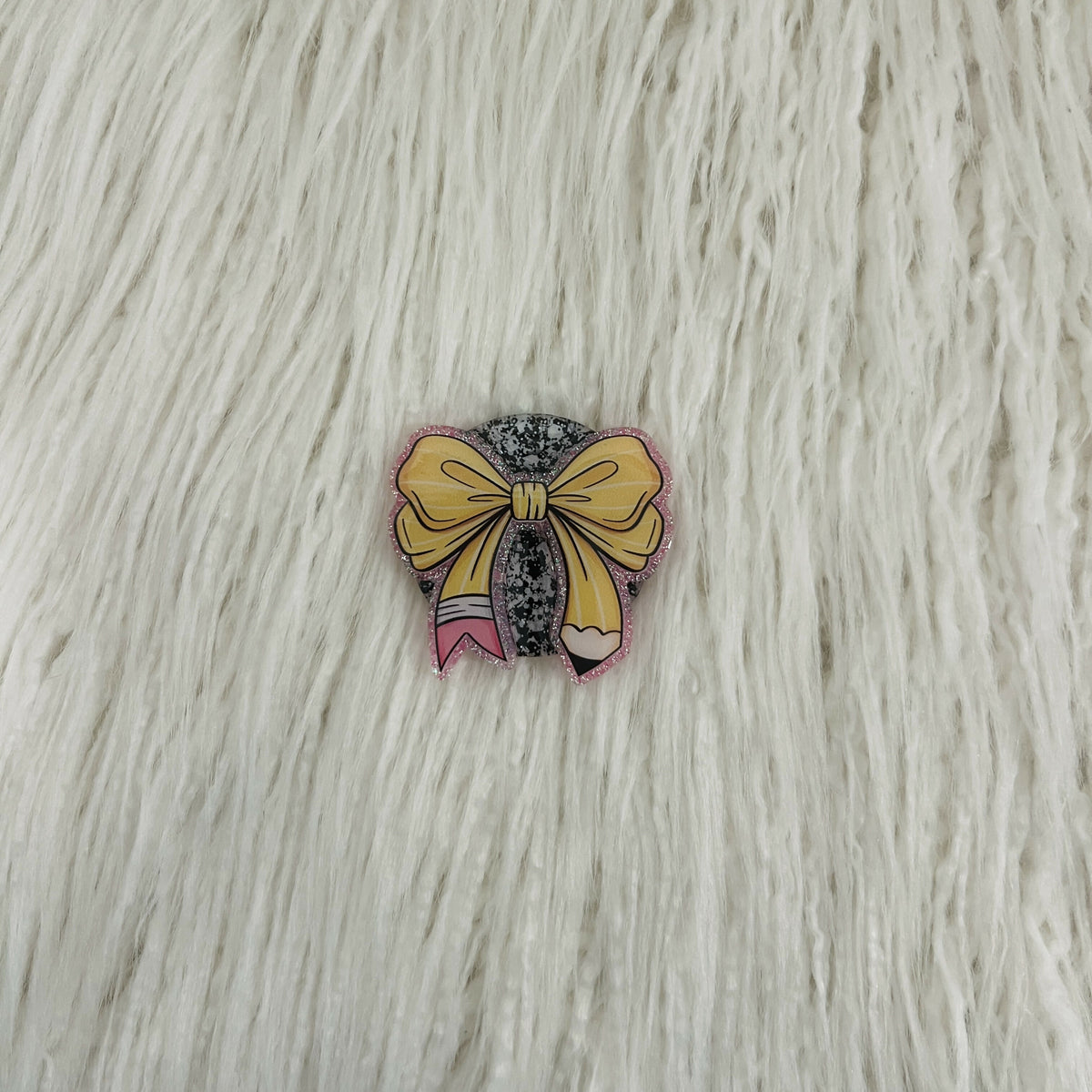Pencil Bow Badge Topper