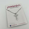 Silver Cross Necklace - " Salt & Light"