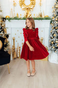 Christmas Red Velvet Dress