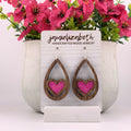 Hot Pink Glitter Hearts