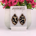 Black and Gold Leopard Earrings