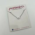 Silver Heart Necklace - "Swords Up"
