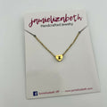 Gold Heart Necklace- "Swords Up"